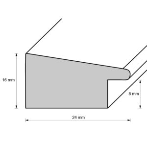 Holzrahmen 25753, lilablau-wei&szlig;