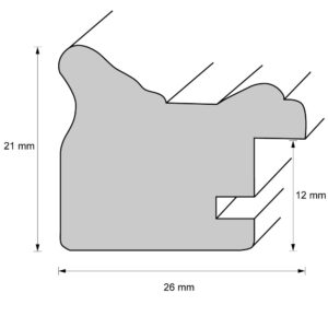 Holzrahmen 26174, lila