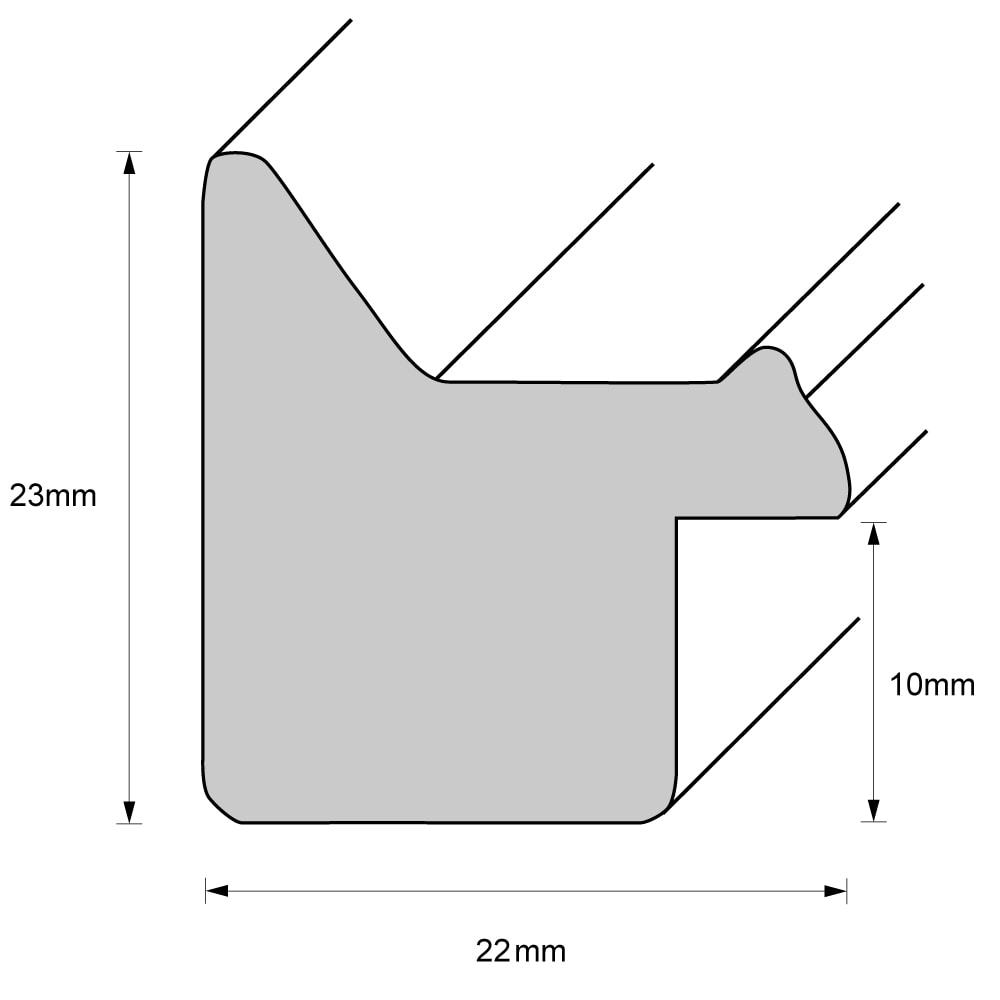 Holzrahmen 26213, weiß – Bild 2