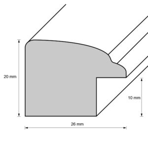 Holzrahmen 26710, beige hell