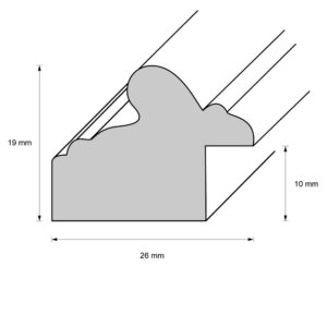 Holzrahmen 27096, grau