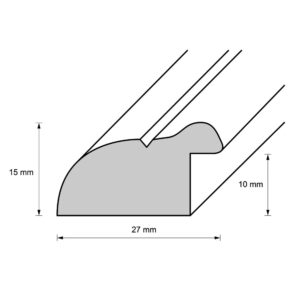 Holzrahmen 28254, natur-gelb, matt