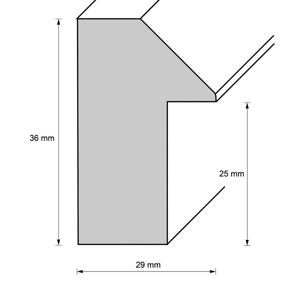 Holzrahmen 28862, silber-natur – Bild 2