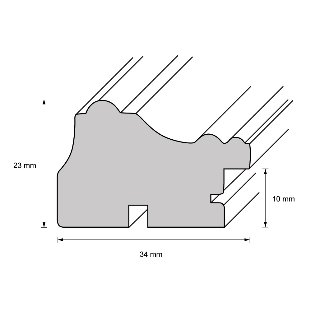 Holzrahmen 29614, weiß – Bild 2