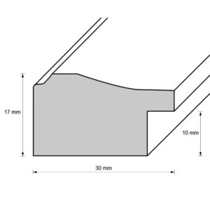 Holzrahmen 29900, dunkelbraun-gelb, matt