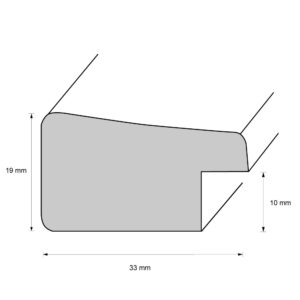 Holzrahmen 30062, silber-schwarz
