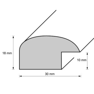 MDF-Rahmen 30311, kiefer-natur