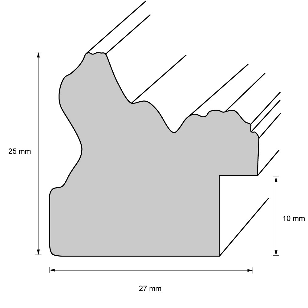 Holzrahmen 30763, gold – Bild 2