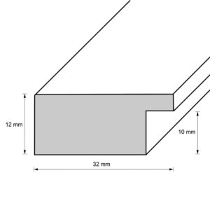 Holzrahmen 30880, hellbeige-natur