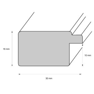 Holzrahmen 31096, grau