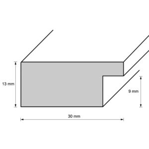 Holzrahmen 31112, dunkelbraun