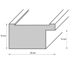 Holzrahmen 31651, rot-natur