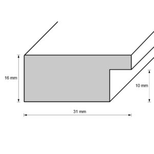 Kunststoffrahmen 31701, dunkelbraun-silber