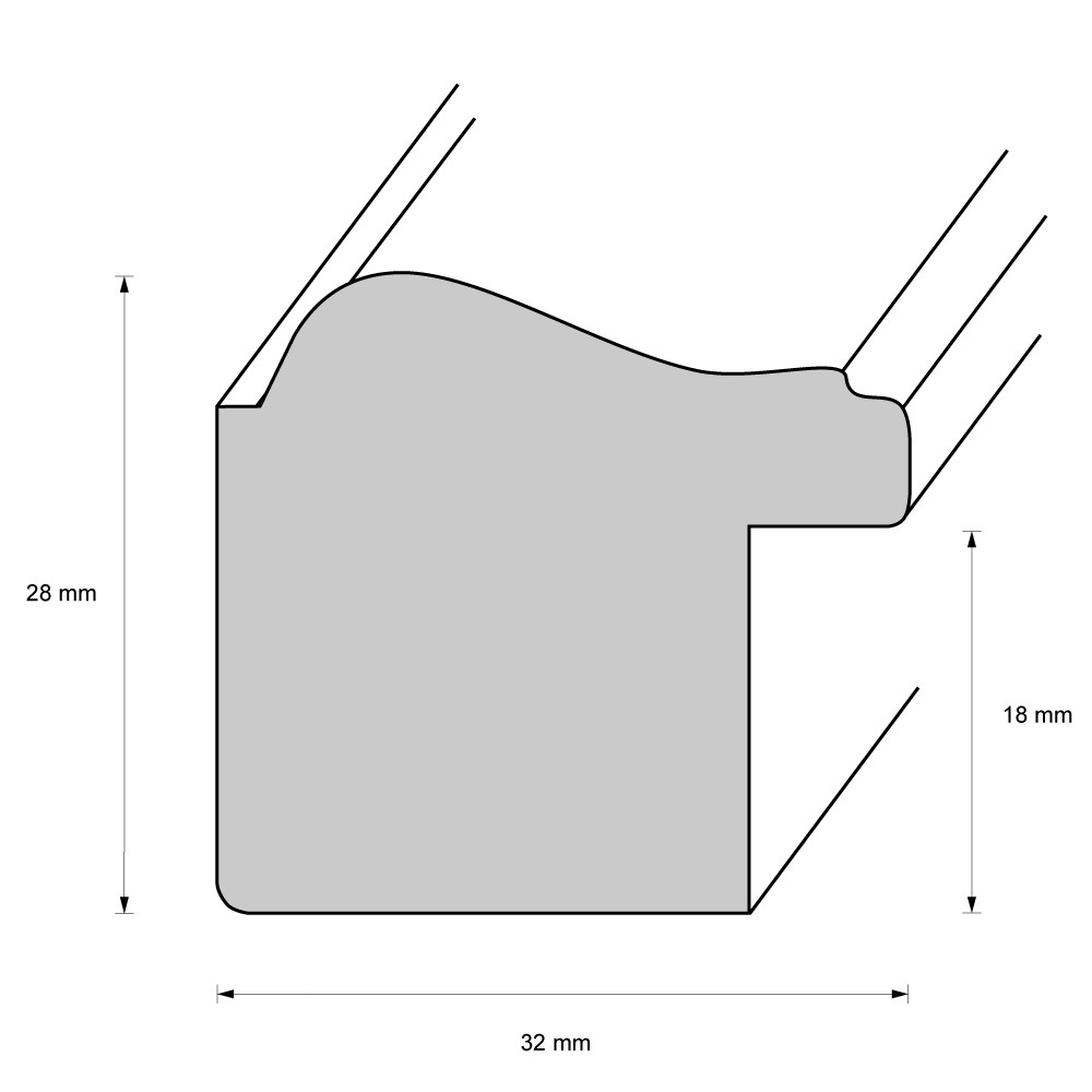 Holzrahmen 31963, gold – Bild 2