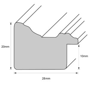 Holzrahmen 33051, rot