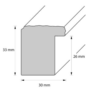Holzrahmen 33552, gr&uuml;n-wei&szlig;