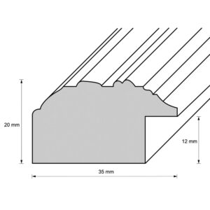 Holzrahmen 34846, anthrazit-bronze
