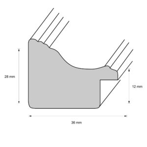 Holzrahmen 35196, grau