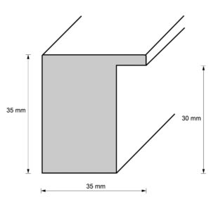 Holzrahmen 35954, senfgelb