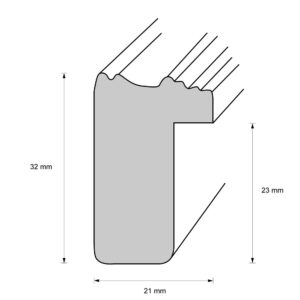 Holzrahmen 40462, silber