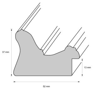Holzrahmen 42462, silber