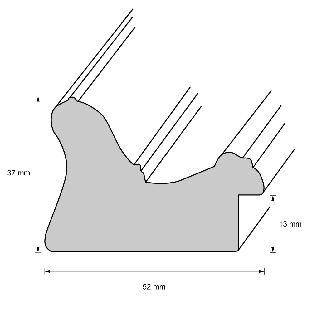 Holzrahmen 42463, gold – Bild 2