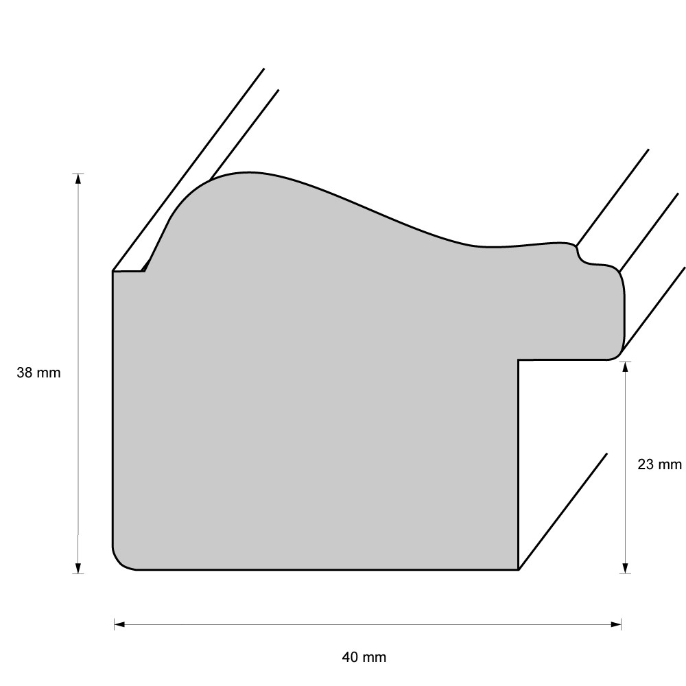 Holzrahmen 42562, silber – Bild 2