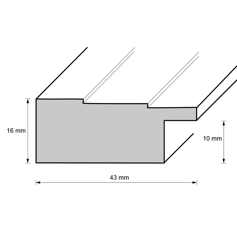 Holzrahmen 44380, pflaume hell-natur – Bild 2