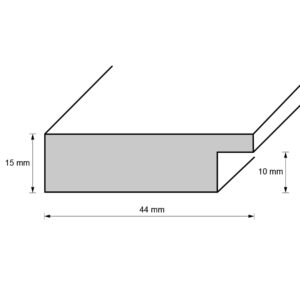 Holzrahmen 44896, ivory oak – pflaume, hell