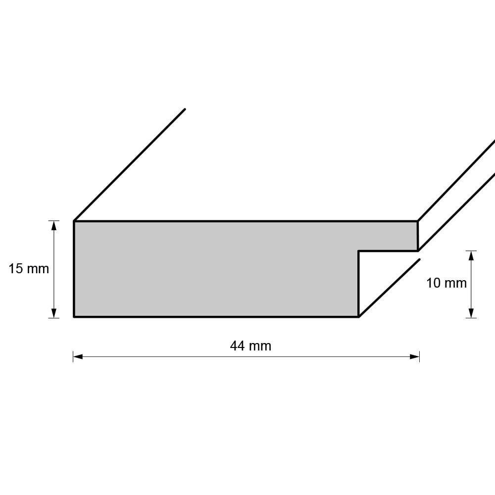 Holzrahmen 44896, ivory oak - pflaume, hell – Bild 2