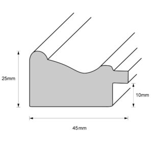 Holzrahmen 45696, grau