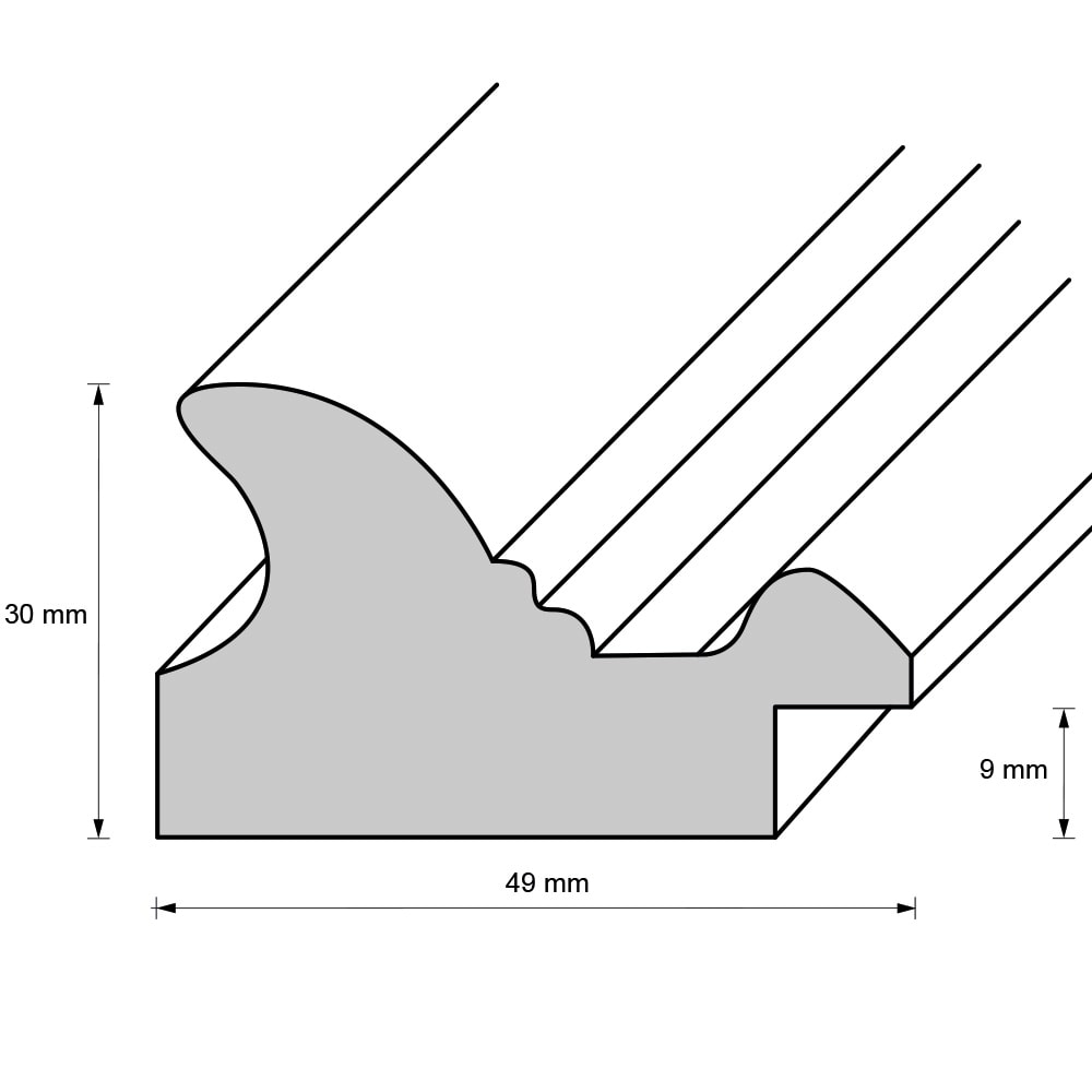 Holzrahmen 49635, hellbraun – Bild 2