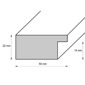 Holzrahmen 50752, grün-braun strukturiert
