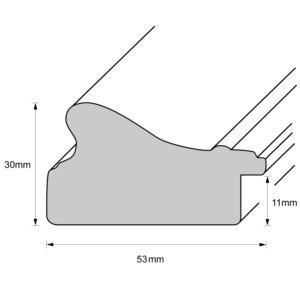 Holzrahmen 53312, schwarz