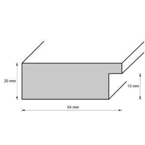 Holzrahmen 55151, feuerrot, glänzend