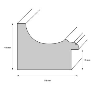 Holzrahmen 58152, grün, gekalkt
