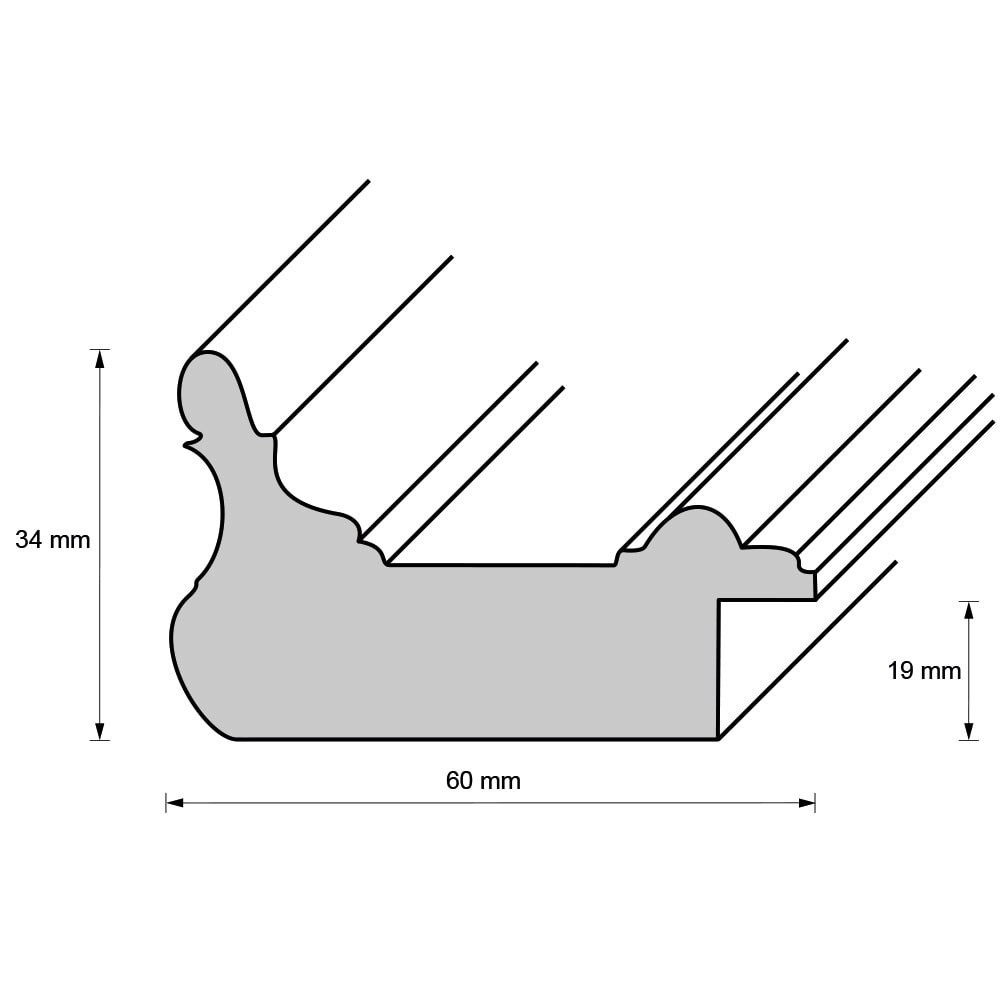 Holzrahmen 60152, hellgrün-schilf – Bild 3