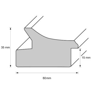 Holzrahmen 60260, olivgrün