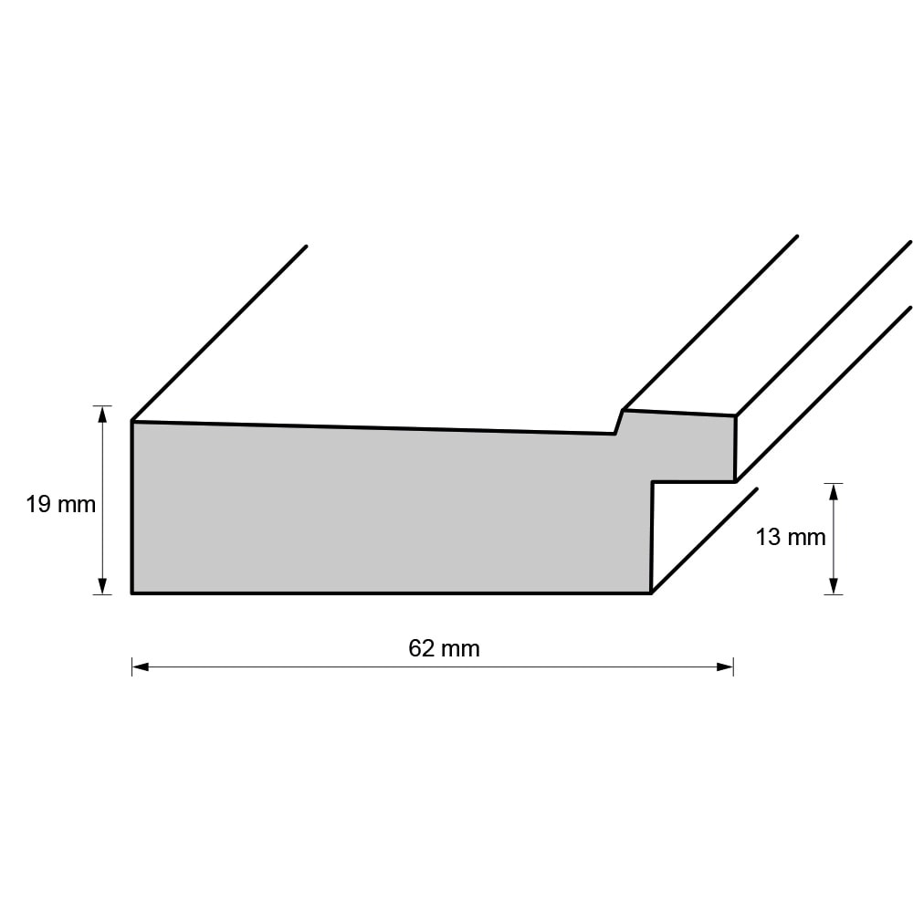 Holzrahmen 60700, graubraun – Bild 2