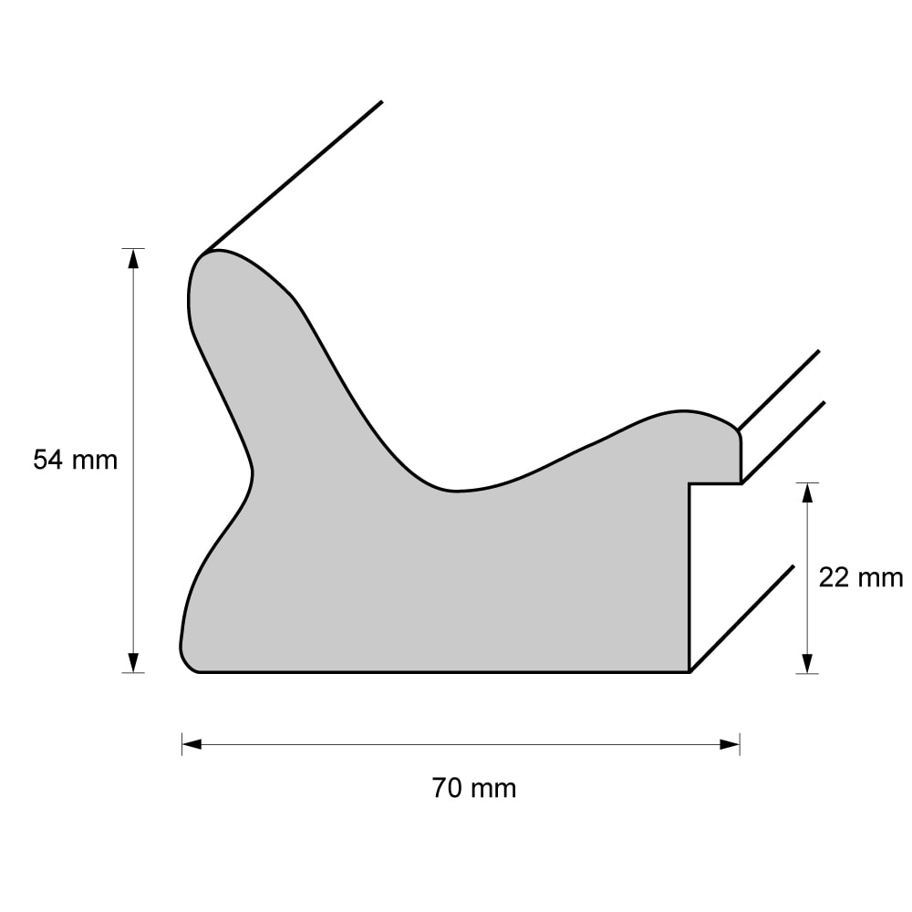 Holzrahmen 81212, schwarz, matt – Bild 3