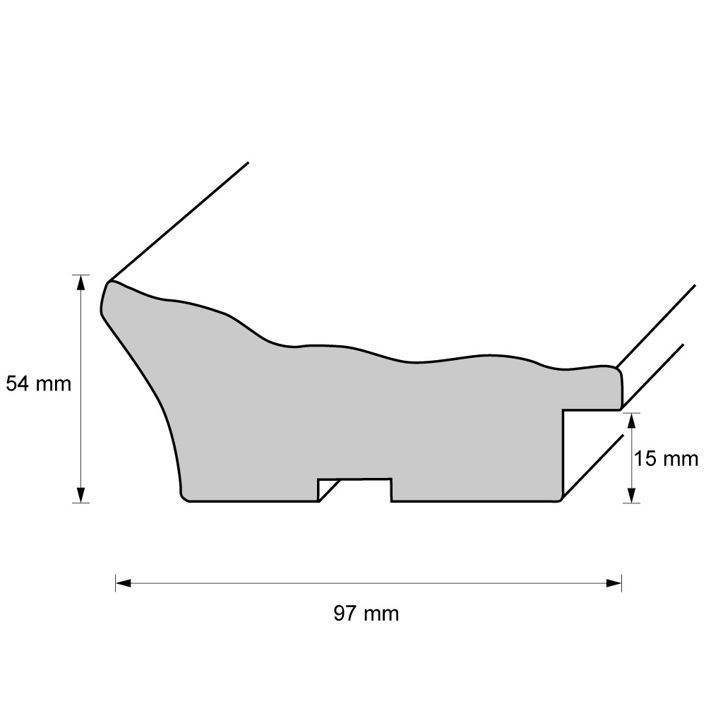 Holzrahmen 99763, gold, glänzend – Bild 2