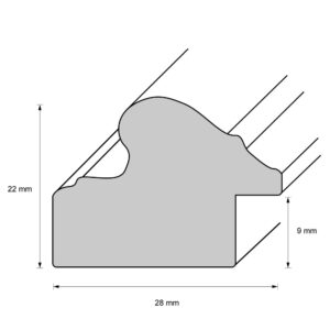 Kunststoffrahmen L679, silber