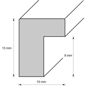 Holzrahmen M1013A63, gold