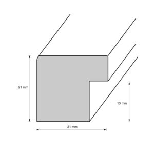 Holzrahmen M2020A14, weiß