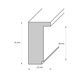 Holzrahmen M2260A06, braun