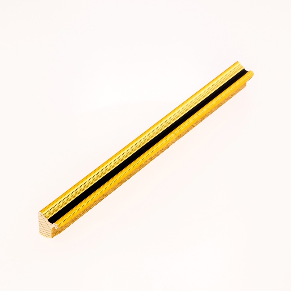 Holzrahmen 12512, gold-schwarz – Bild 3