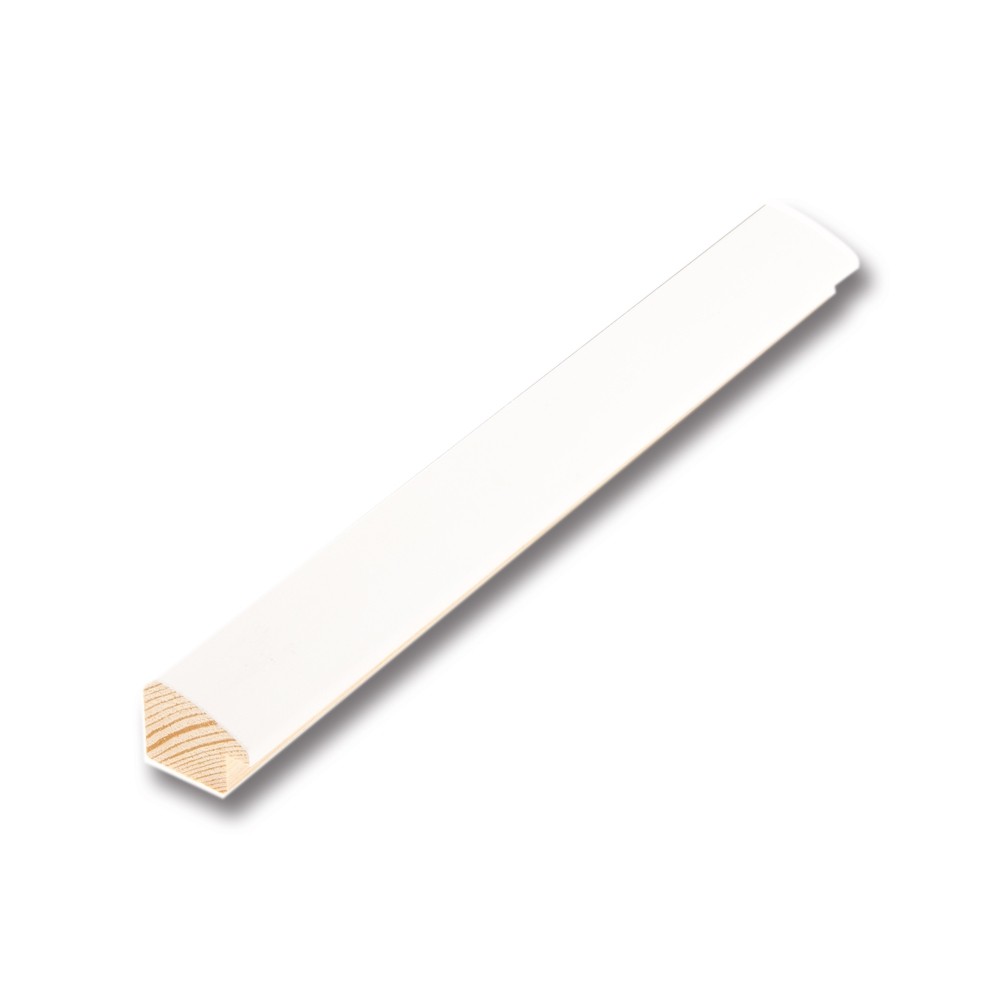 Holzrahmen 25313, weiß mit schwarzer Kante – Bild 3