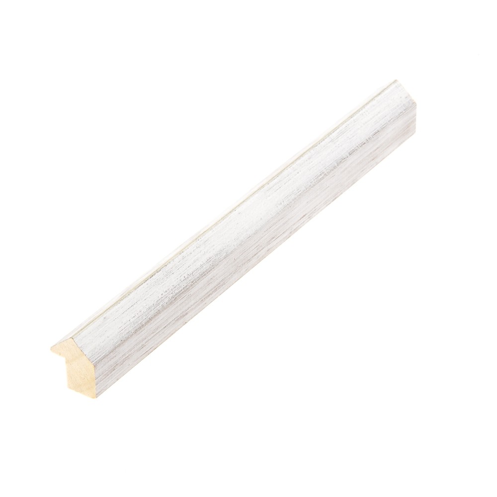 Holzrahmen 17414, weiß mit Silberkante – Bild 4