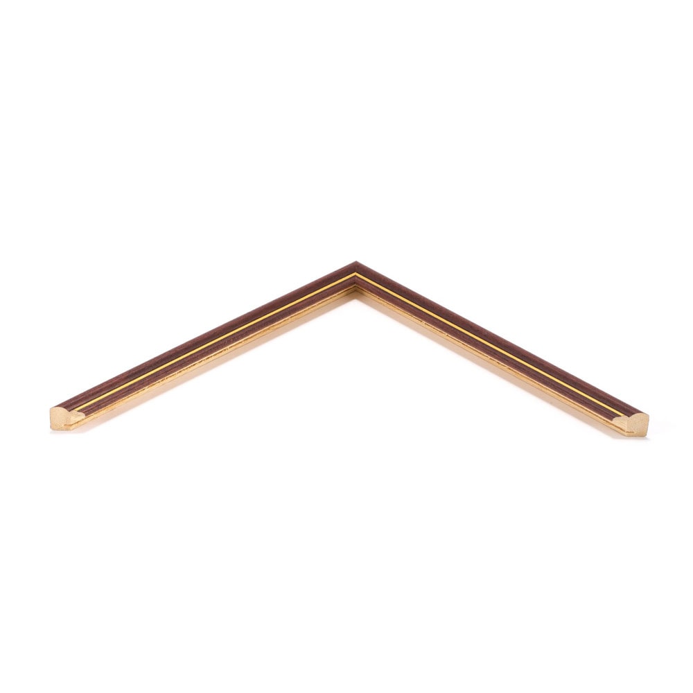 Holzrahmen 12201, schokoladenbraun-gold – Bild 3