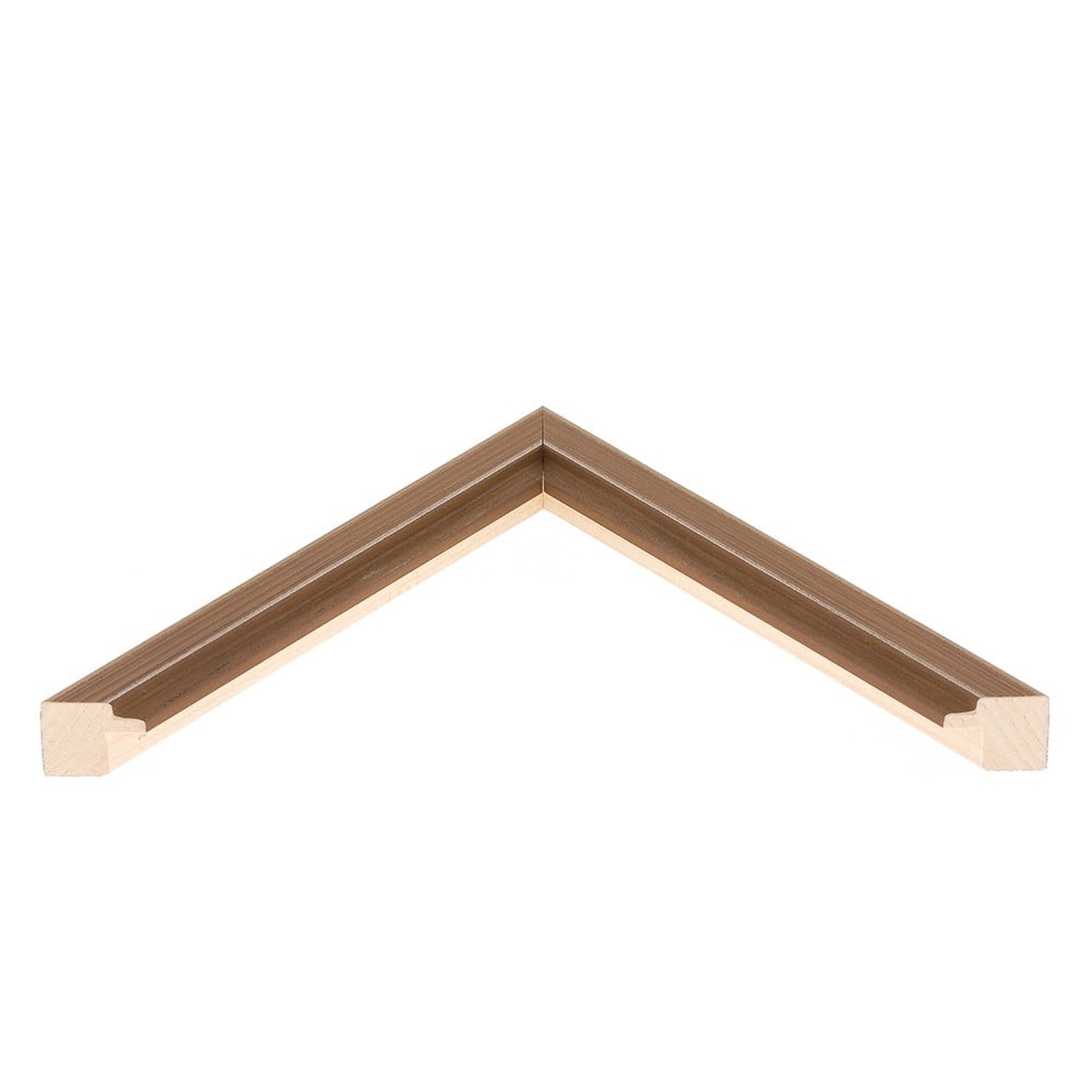 Holzrahmen 17300, rehbraun-dunkelbraun – Bild 3